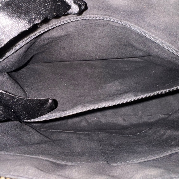 Coach Sierra Satchel Black Crossgrain Leather F57524 Dome Zip Top Handbag Purse - Picture 5 of 8